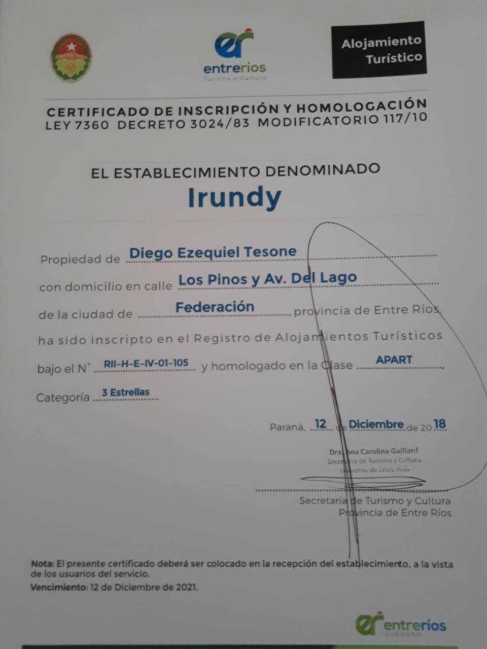 Irundy Apartments Federación Buitenkant foto